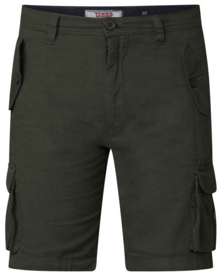 D555 Larry Cargo Shorts Khaki - Šortky - Šortky Nadměrné Velikosti W40-W60