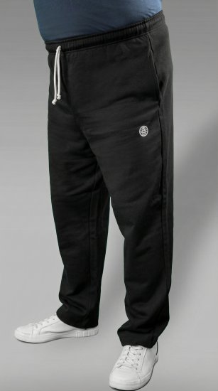 20 Nodi Ponente Long Leg Sports Pants in Combed Fleece Cotton Black - Tepláky & kraťasy - Tepláky a Teplákové Kraťasy 2XL-12XL