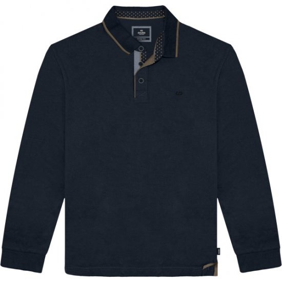 Double Outfitters PS-3098 Polo Shirt Print Navy - Polokošile - Polokošile 2XL-8XL - Trička s límečkem 2XL-8XL