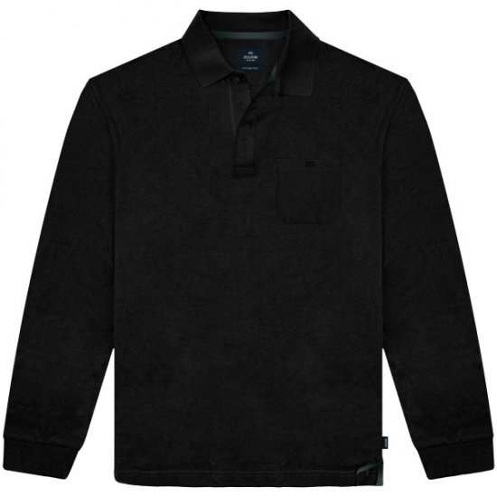 Double Outfitters PS-3100 Polo Shirt Chest Pocket Black - Polokošile - Polokošile 2XL-8XL - Trička s límečkem 2XL-8XL