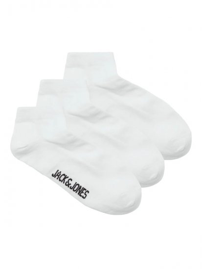 Jack & Jones Louis Ponožky Bílá 3-pack - Spodní prádlo - Spodní Prádlo Nadměrné Velikosti 2XL-8XL