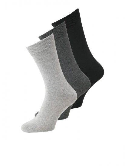 Jack & Jones Ordinary Ponožky Černá 3-pack - Spodní prádlo - Spodní Prádlo Nadměrné Velikosti 2XL-8XL