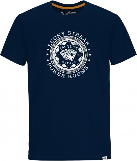 Motley Denim QUEENS T-shirt Navy - Trička - Trička nadměrné velikosti - 2XL-14XL