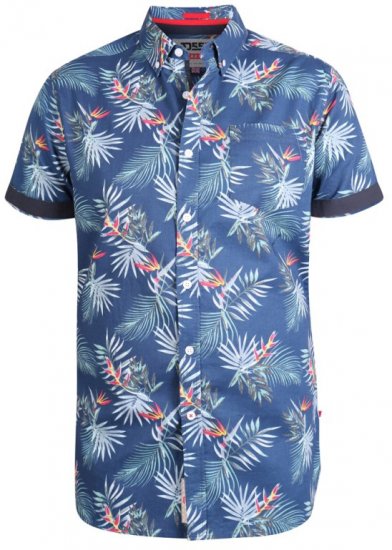 D555 Reuben Hawaii Shirt Navy - Košile - Košile 2XL-10XL