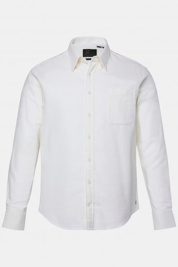 JP1880 Checked Flannel Shirt Long Sleeve Creamy White - Košile - Košile 2XL-10XL