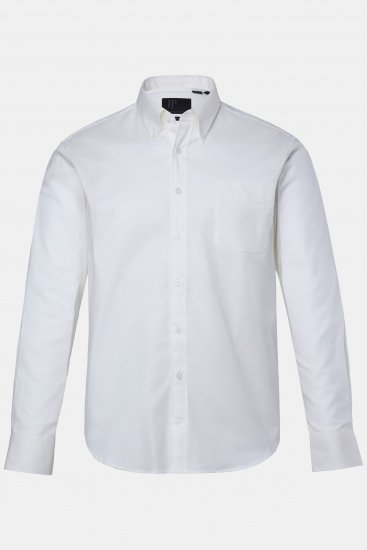 JP1880 Oxford Shirt Flexnamic Long Sleeve Snow White - Košile - Košile 2XL-10XL