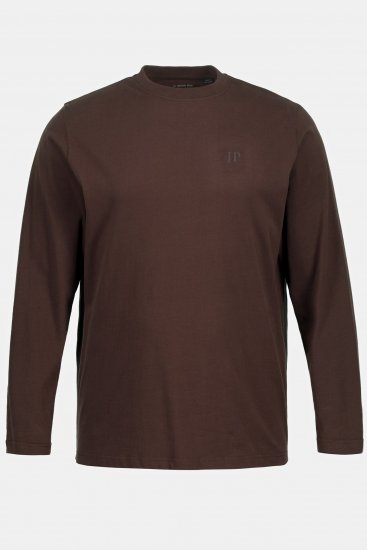 JP1880 Long Sleeve OEKO-TEX T-Shirt Brown - Trička - Trička nadměrné velikosti - 2XL-14XL