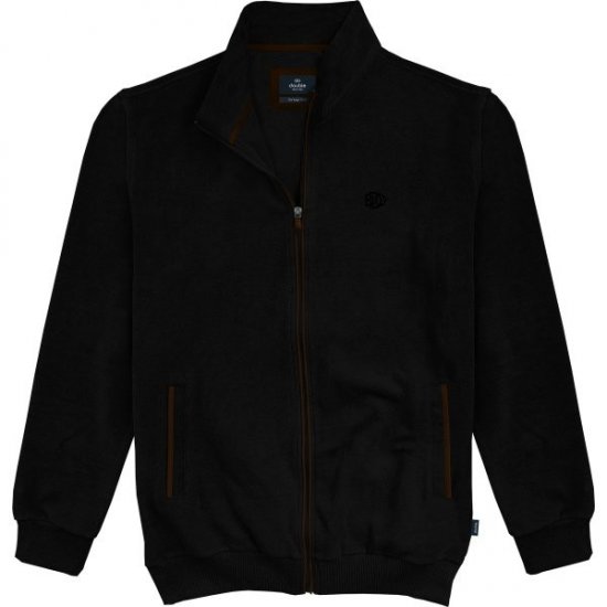 Double Outfitters SEL-1168 Mikina na zip Černá - Mikiny & mikiny s kapucí - Mikiny & Mikiny s kapucí 2XL-12XL