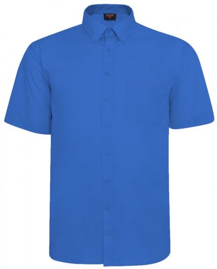 Espionage SH149 modrá košile s krátkým rukávem - Košile - Košile 2XL-10XL