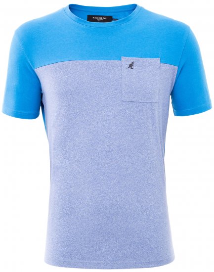 Kangol Sherwin T-shirt Blue - Trička - Trička nadměrné velikosti - 2XL-14XL