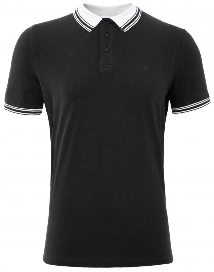 Kangol Shipley Polo Black - Polokošile - Polokošile 2XL-8XL - Trička s límečkem 2XL-8XL