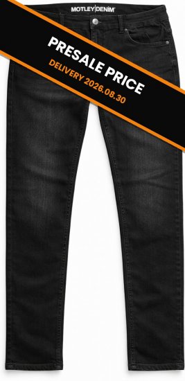 Motley Denim Soho 5-Pocket Jeans Black - Džíny & kalhoty - Džíny a Kalhoty - W40-W70