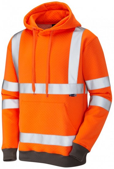 Leo Goodleigh Hooded Sweatshirt Hi-Vis Orange - Pracovní oděvy - Pracovní Oděvy 3XL-6XL