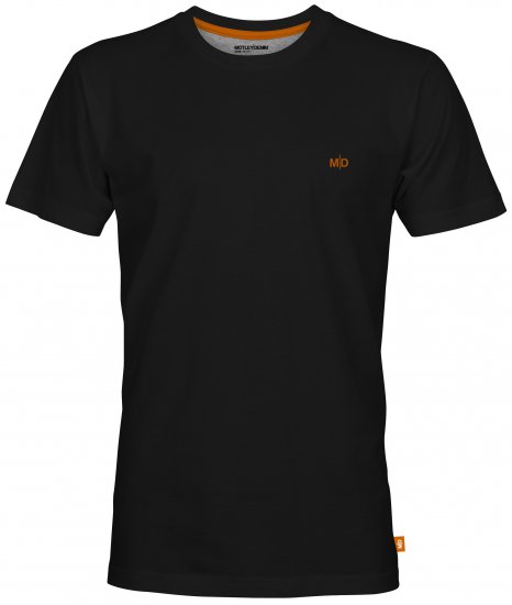 Motley Denim Stockholm T-shirt Black - Trička - Trička nadměrné velikosti - 2XL-14XL