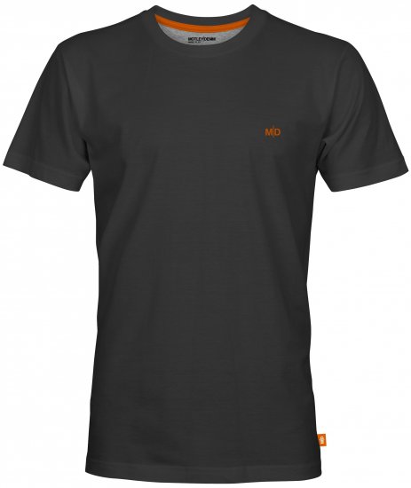Motley Denim Stockholm T-shirt Charcoal - Trička - Trička nadměrné velikosti - 2XL-14XL