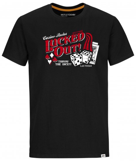 Motley Denim Stoke T-Shirt Black - Trička - Trička nadměrné velikosti - 2XL-14XL