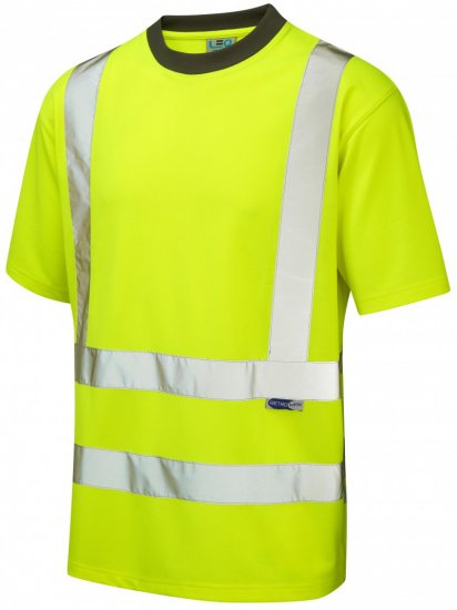 Leo Braunton Coolviz T-shirt Hi-Vis Yellow - Pracovní Oděvy - Pracovní Oděvy 3XL-6XL