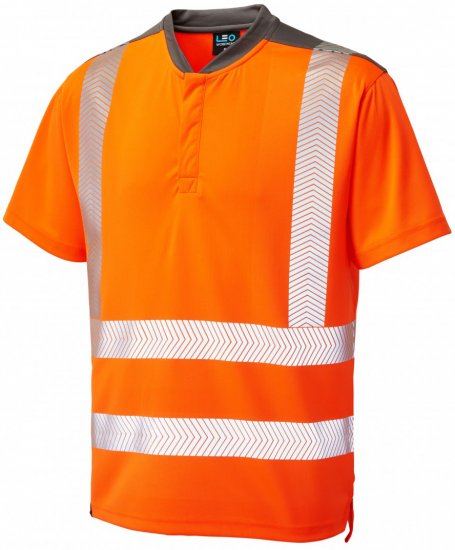 Leo Putsborough COOLMAX® Performance T-Shirt Hi-Vis Orange - Pracovní oděvy - Pracovní Oděvy 3XL-6XL