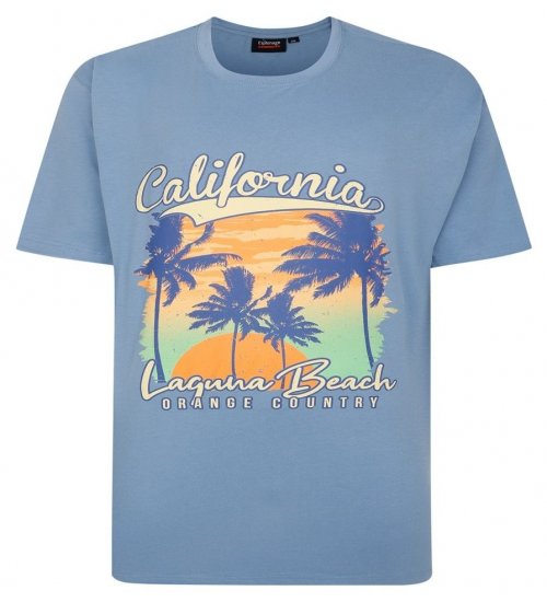 Espionage T425 Laguna Beach Tričko s potiskem modrá - Trička - Trička nadměrné velikosti - 2XL-14XL