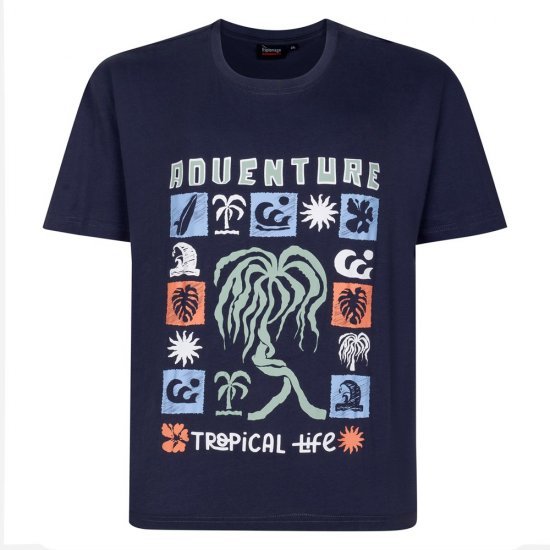 Espionage T448 Trička s Potiskem Balení po 4 Mix - Trička - Trička nadměrné velikosti - 2XL-14XL