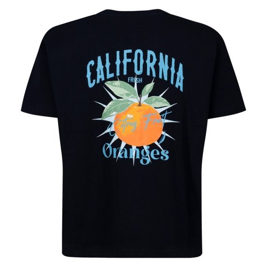 Espionage T449 California Oranges Tričko s potiskem námořnická modrá - Trička - Trička nadměrné velikosti - 2XL-14XL
