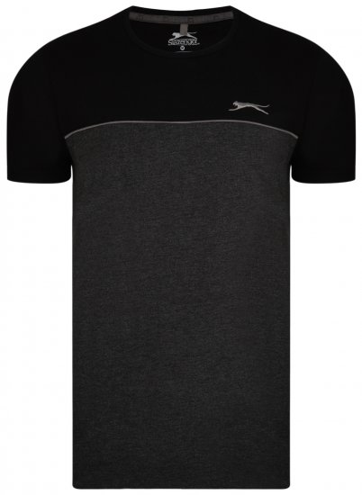 Slazenger Tarique T-shirt Black - Trička - Trička nadměrné velikosti - 2XL-14XL