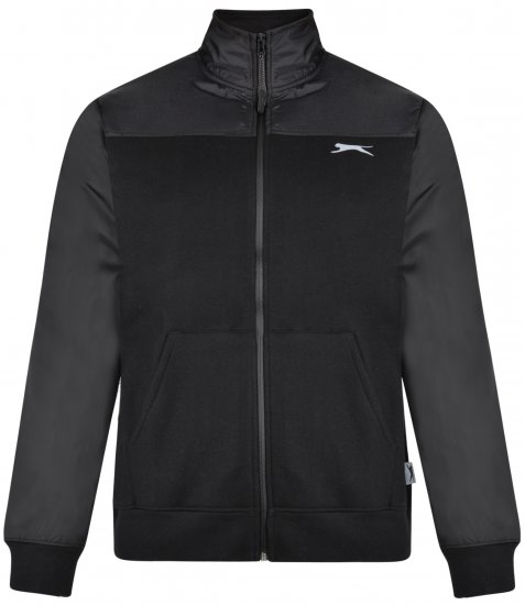 Slazenger Tatum Funnel Neck Black - Mikiny & mikiny s kapucí - Mikiny & Mikiny s kapucí 2XL-12XL