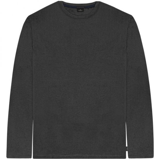 Double Outfitters TS-9170 Long Sleeve T-Shirt Anthracite - Trička - Trička nadměrné velikosti - 2XL-14XL