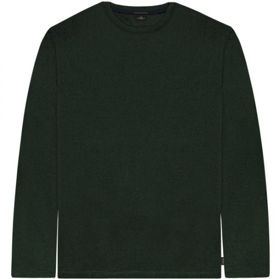 Double Outfitters TS-9170 Long Sleeve T-Shirt Forest Green - Trička - Trička nadměrné velikosti - 2XL-14XL
