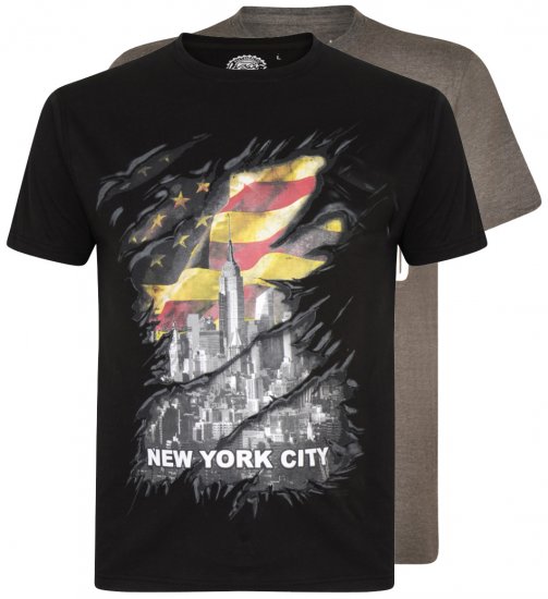 Kam Jeans 5312 T-shirt 2-pack - Trička - Trička nadměrné velikosti - 2XL-14XL
