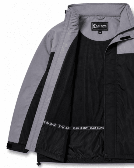 Kam Jeans 439 Softshell Jacket Black - Bundy - Bundy Nadměrné Velikosti - 2XL-8XL