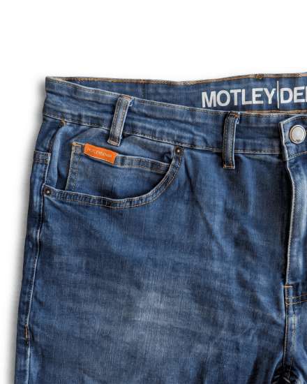 Motley Denim Soho 5-Pocket Jeans Blue Wash - Džíny & kalhoty - Džíny a Kalhoty - W40-W70