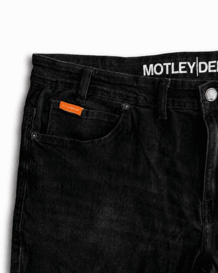 Motley Denim Soho 5-Pocket Jeans Black - Džíny & kalhoty - Džíny a Kalhoty - W40-W70