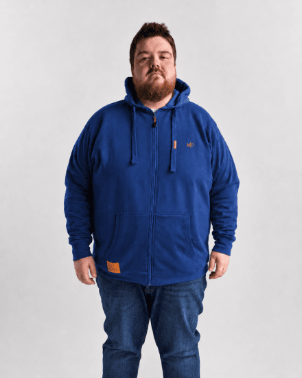 Motley Denim Copenhagen Hoodie Royal Blue - Mikiny & mikiny s kapucí - Mikiny & Mikiny s kapucí 2XL-12XL