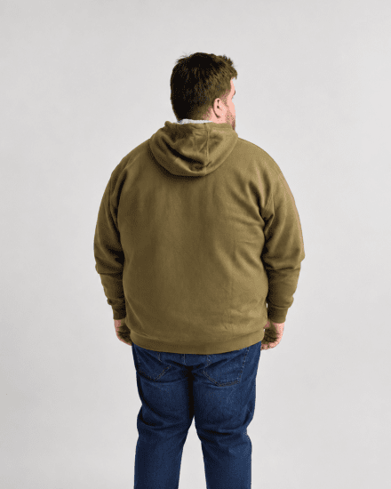 Motley Denim Copenhagen Hoodie Dark Khaki - Mikiny & mikiny s kapucí - Mikiny & Mikiny s kapucí 2XL-12XL