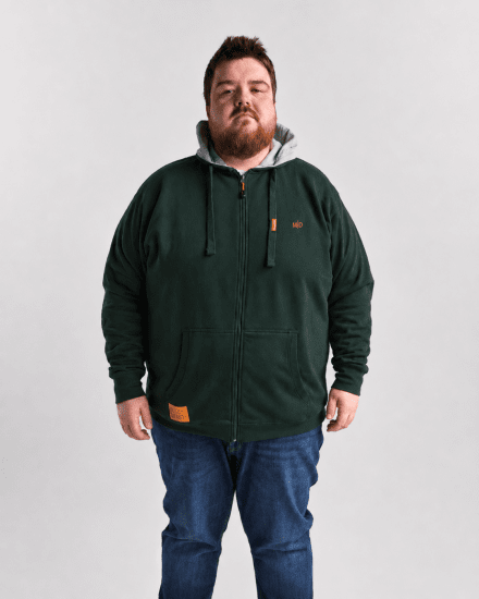 Motley Denim Copenhagen Hoodie Racing Green - Mikiny & mikiny s kapucí - Mikiny & Mikiny s kapucí 2XL-12XL