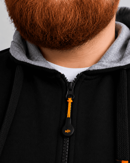 Motley Denim Copenhagen Hoodie Black - Mikiny & mikiny s kapucí - Mikiny & Mikiny s kapucí 2XL-12XL