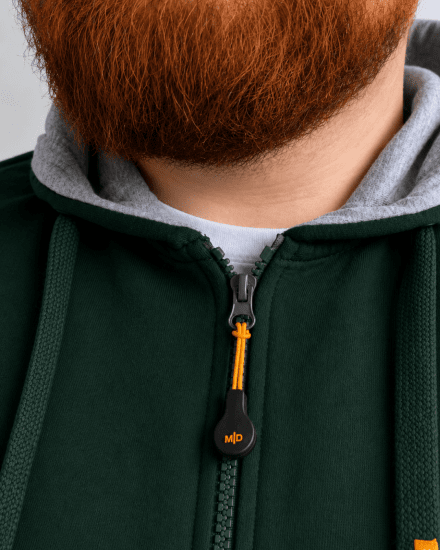 Motley Denim Copenhagen Hoodie Racing Green - Mikiny & mikiny s kapucí - Mikiny & Mikiny s kapucí 2XL-12XL