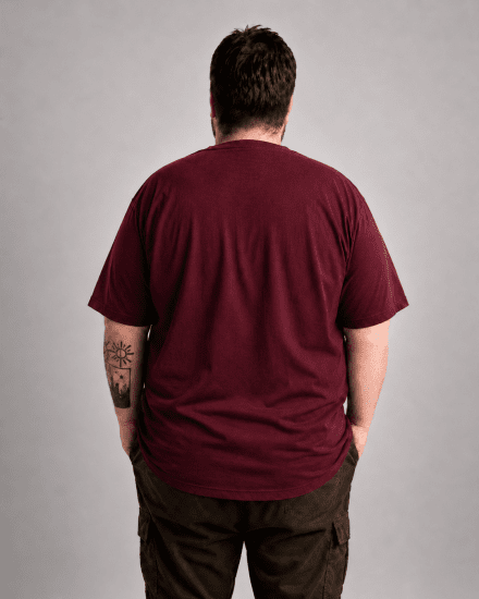 Motley Denim Milan Tričko Červená - Trička - Trička nadměrné velikosti - 2XL-14XL