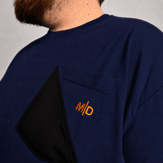Motley Denim Milan Tričko Námořnická modrá - Trička - Trička nadměrné velikosti - 2XL-14XL