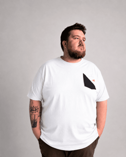 Motley Denim Milan Tričko Bílá - Trička - Trička nadměrné velikosti - 2XL-14XL