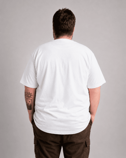 Motley Denim Milan Tričko Bílá - Trička - Trička nadměrné velikosti - 2XL-14XL