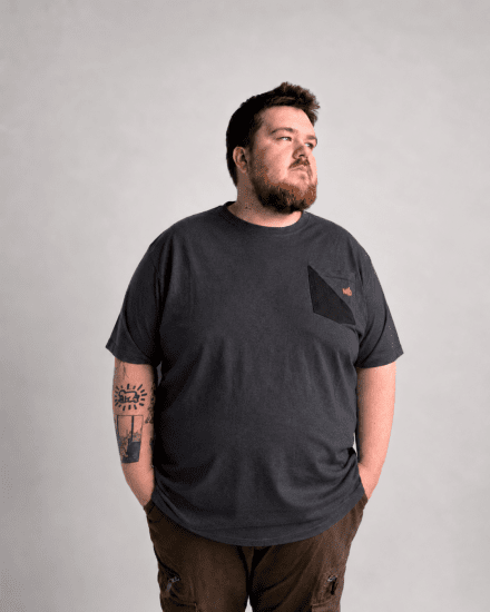 Motley Denim Milan Tričko Antracitová - Trička - Trička nadměrné velikosti - 2XL-14XL