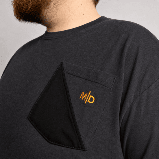 Motley Denim Milan Tričko Antracitová - Trička - Trička nadměrné velikosti - 2XL-14XL