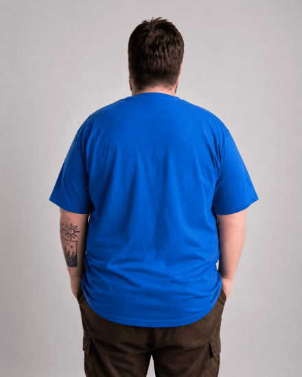 Motley Denim Milan Tričko Královská modrá - Trička - Trička nadměrné velikosti - 2XL-14XL