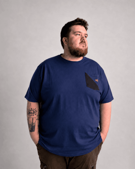 Motley Denim Milan Tričko Tmavé indigo - Trička - Trička nadměrné velikosti - 2XL-14XL