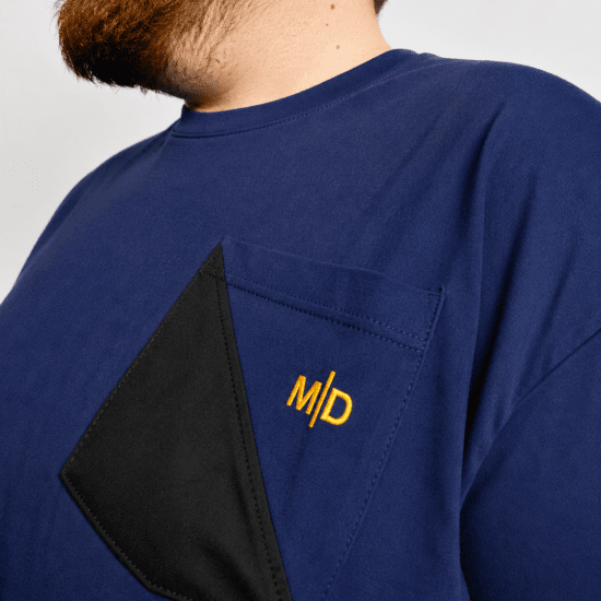 Motley Denim Milan Tričko Tmavé indigo - Trička - Trička nadměrné velikosti - 2XL-14XL