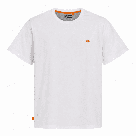 Motley Denim Stockholm T-shirt White - Trička - Trička nadměrné velikosti - 2XL-14XL