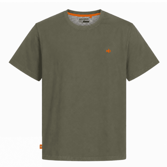 Motley Denim Stockholm T-shirt Dark Khaki - Trička - Trička nadměrné velikosti - 2XL-14XL