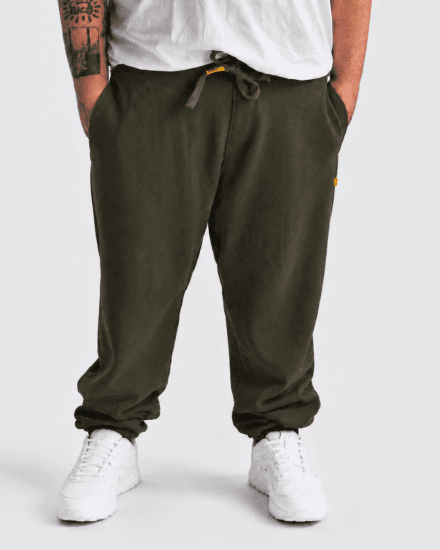 Motley Denim Berlin Sweatpants Dark Khaki - Tepláky & kraťasy - Tepláky a Teplákové Kraťasy 2XL-12XL